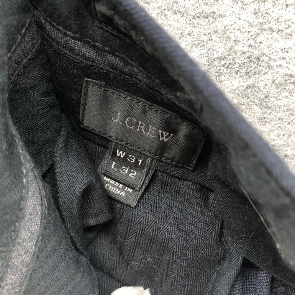 J.Crew Slim Ludlow Wool Dress Pants Mens 31x32 Charcoal Gray Flat Front - Picture 6 of 9